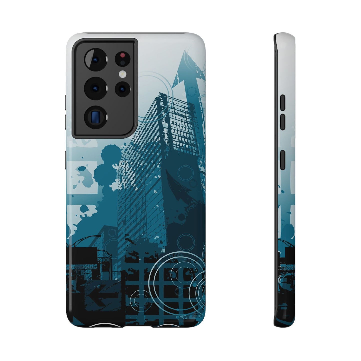 City Blue Tough Samsung Case
