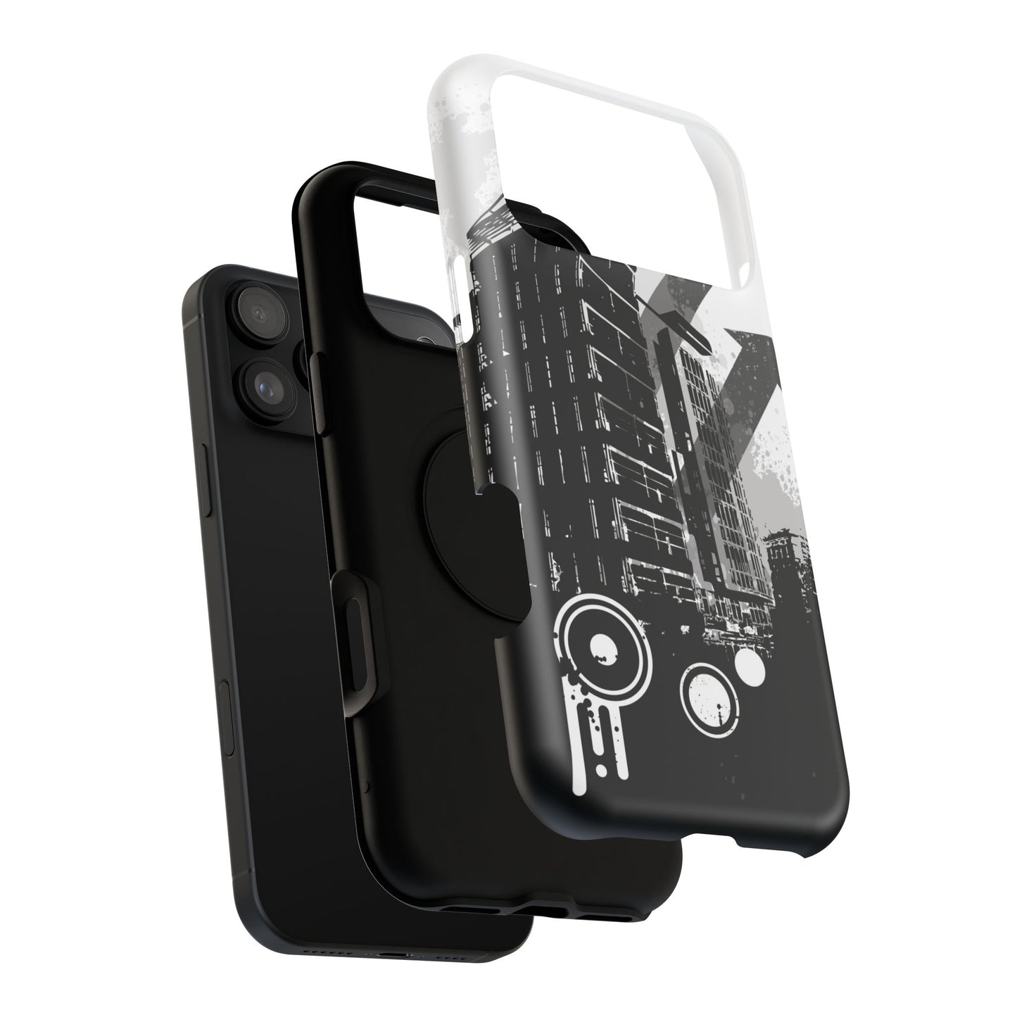 Monochrome City Tough iPhone Case