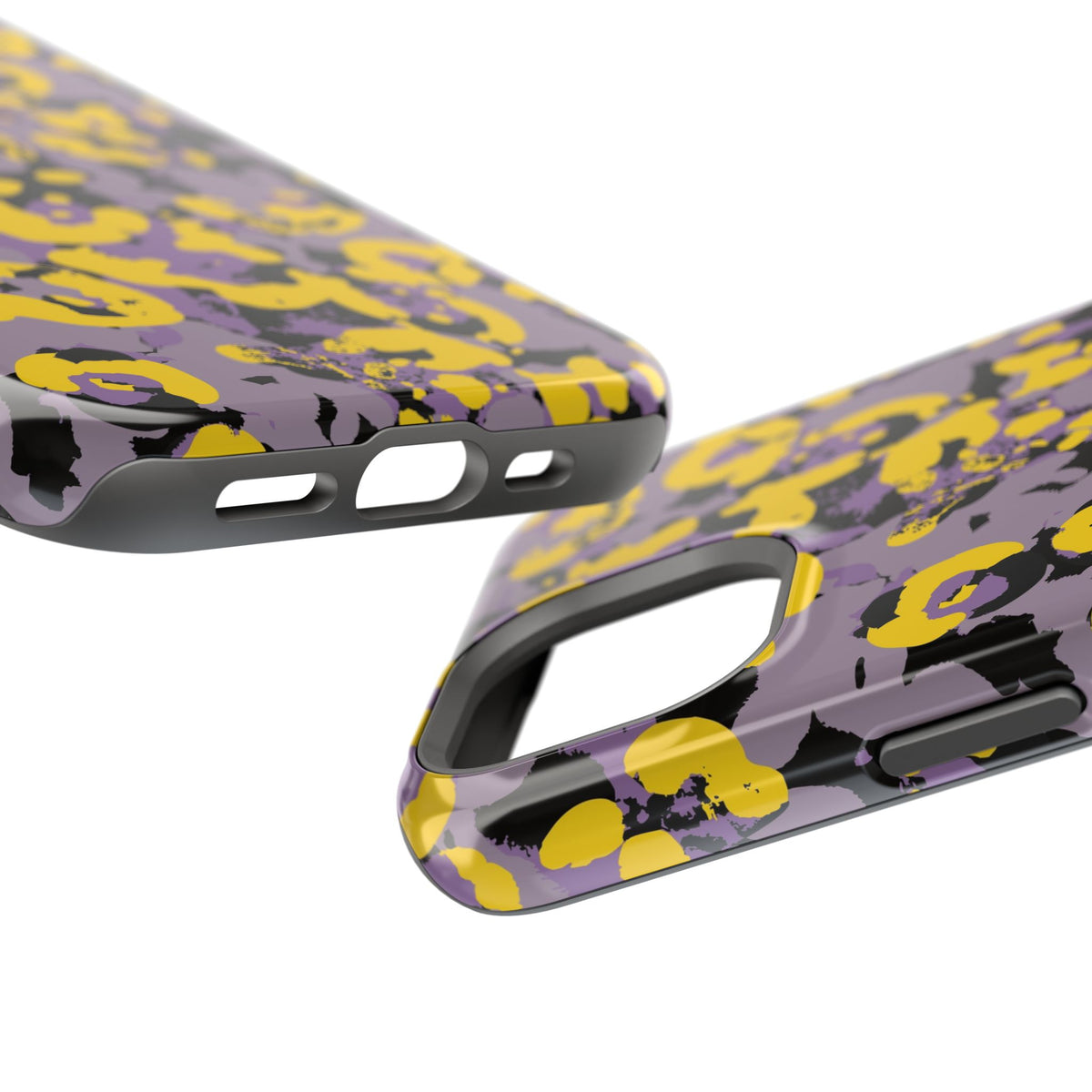 Yellow Leopard MagSafe Tough iPhone Case