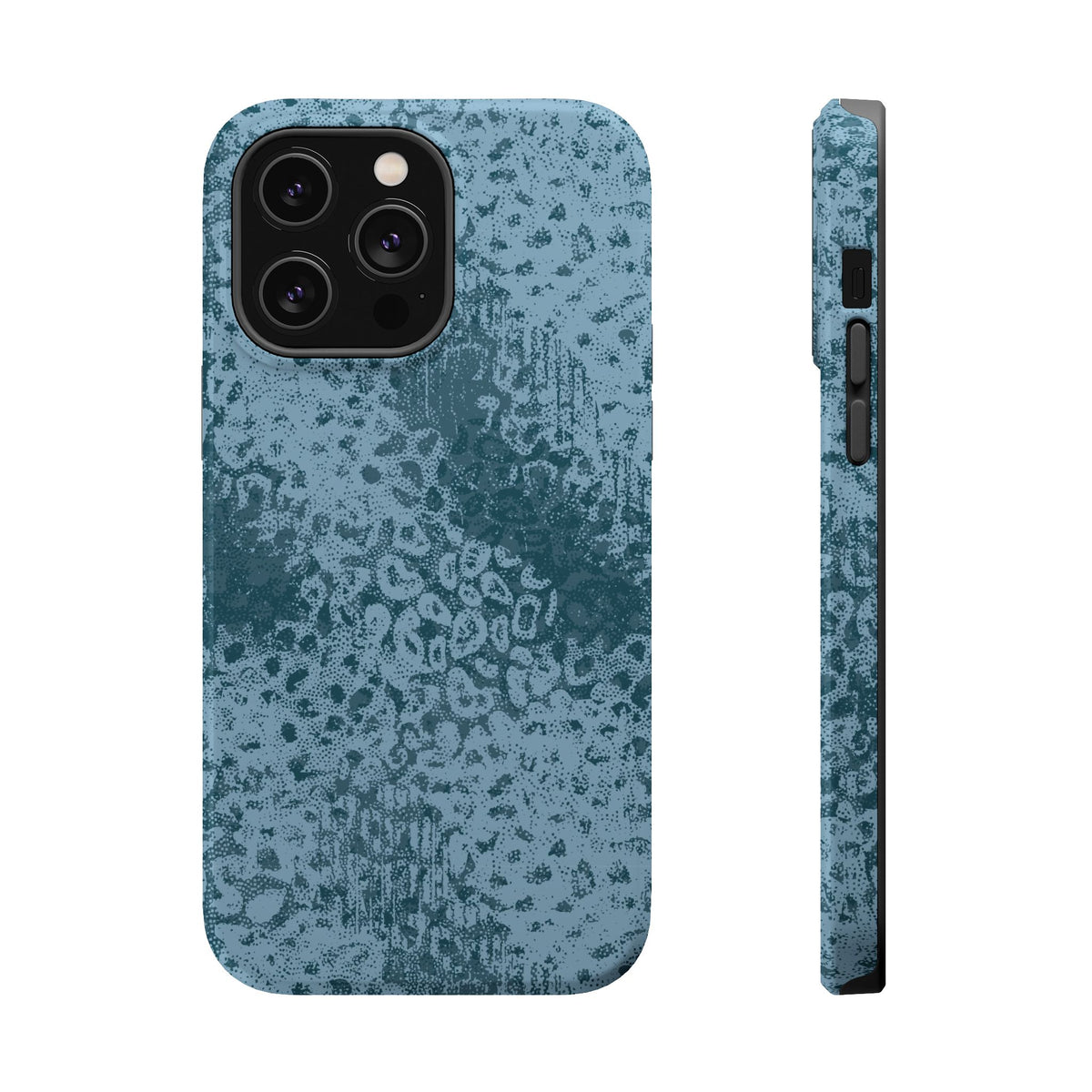 Blue Leopard MagSafe Tough iPhone Case