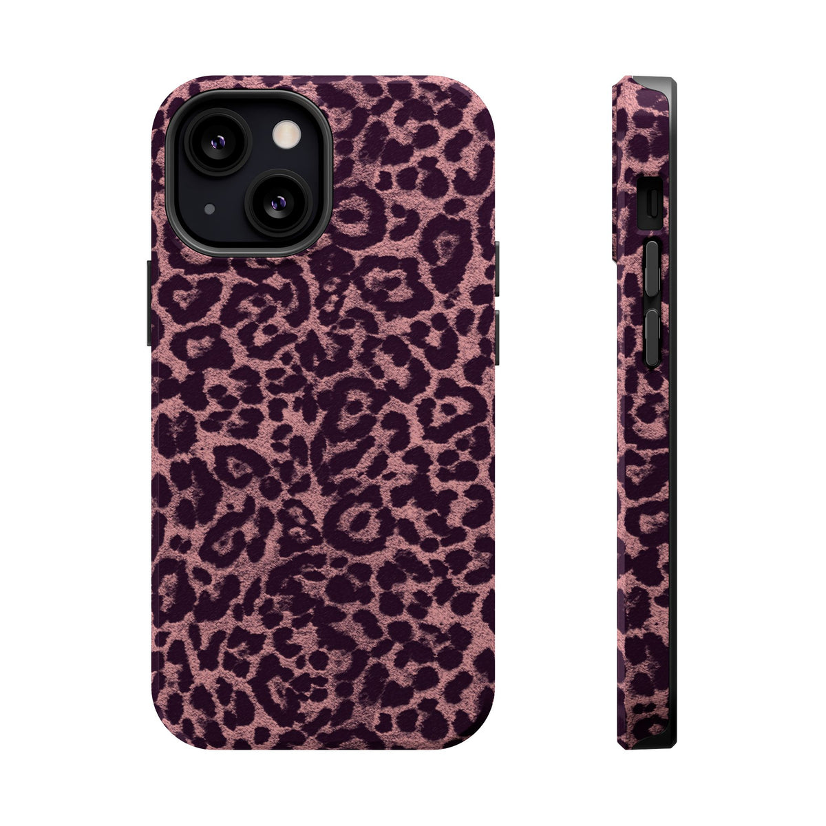 Purple Leopard MagSafe Tough iPhone Case
