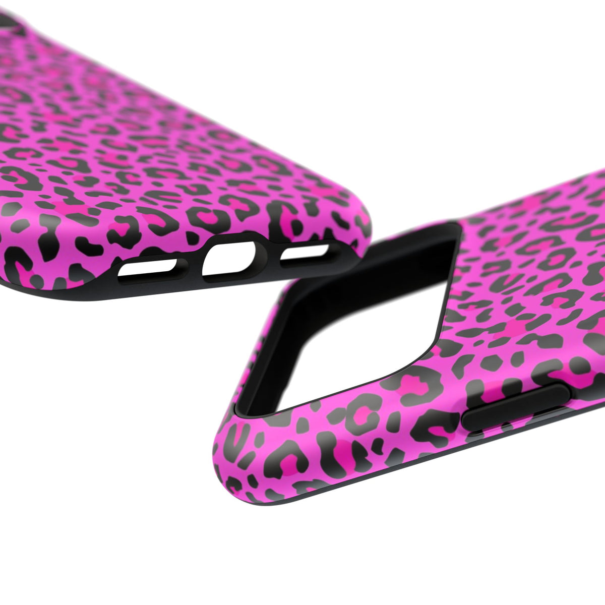Pink Leopard MagSafe Tough iPhone Case