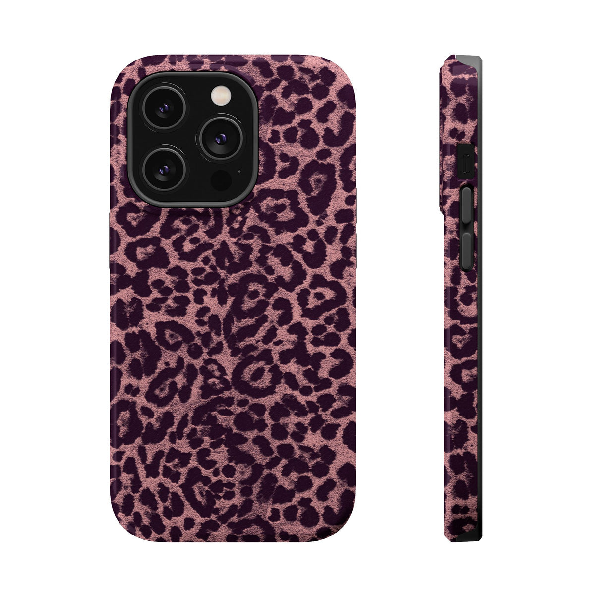 Purple Leopard MagSafe Tough iPhone Case