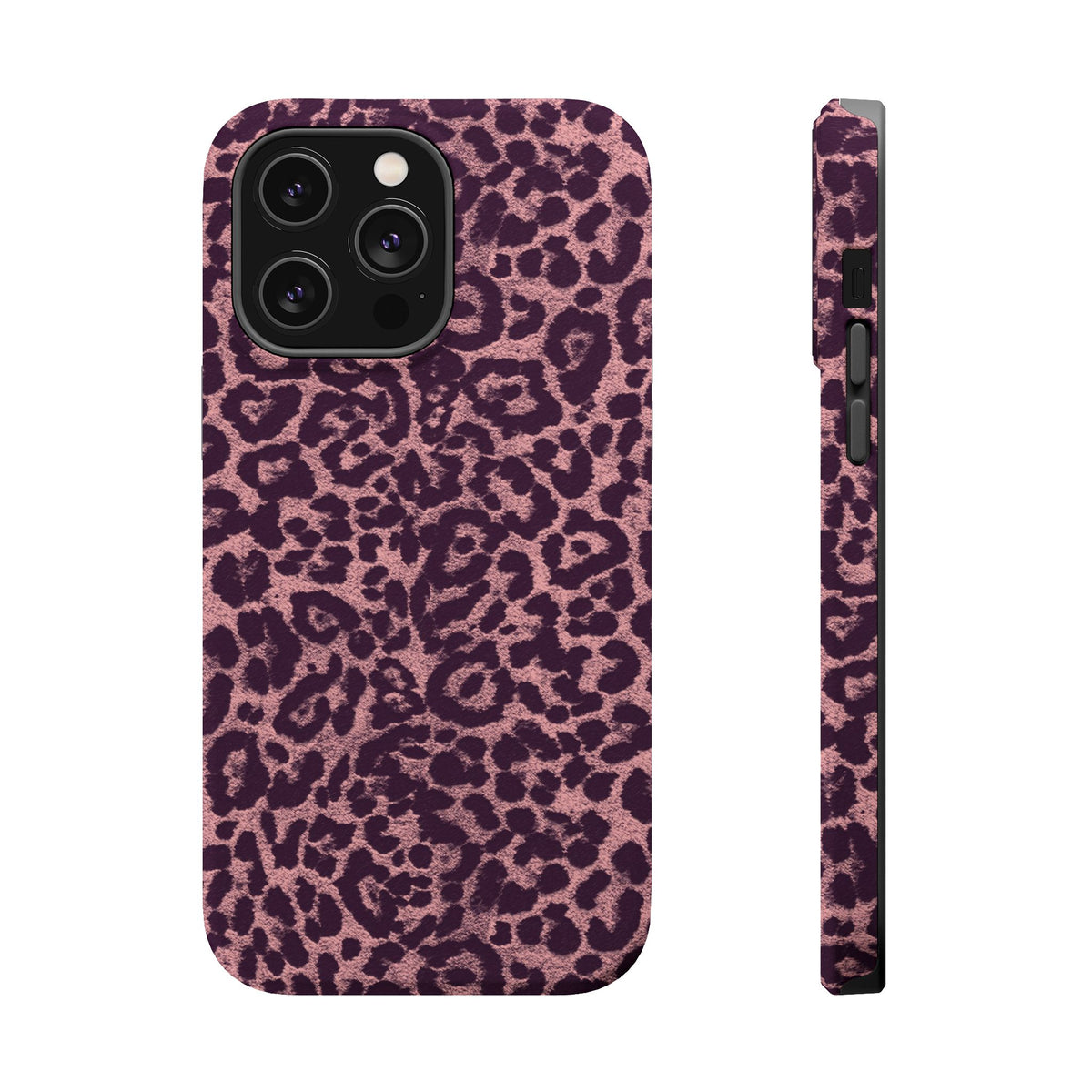 Purple Leopard MagSafe Tough iPhone Case