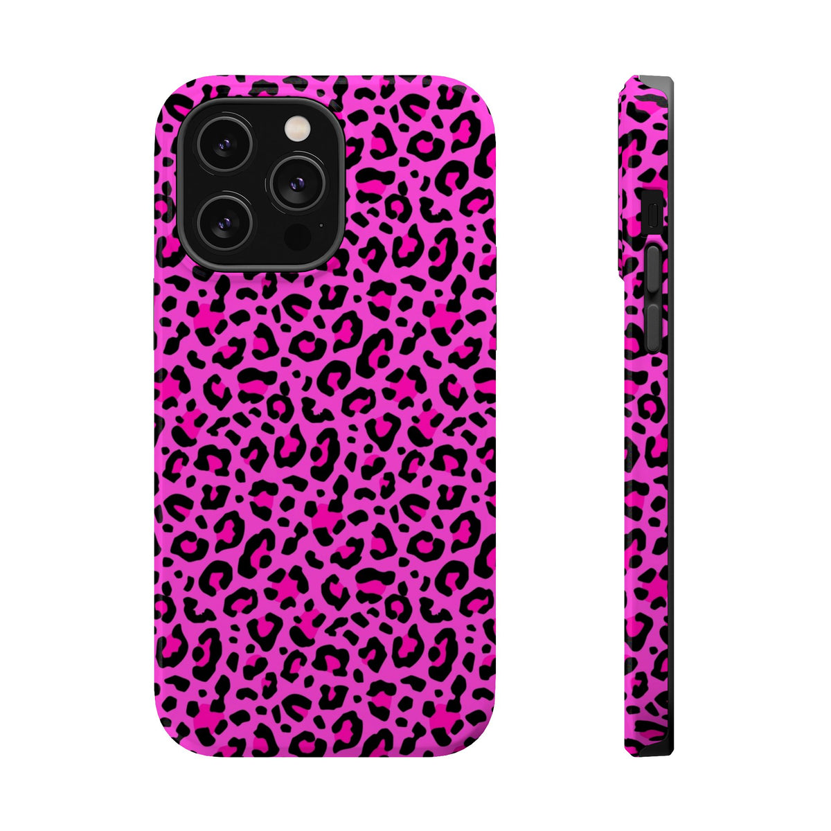 Pink Leopard MagSafe Tough iPhone Case