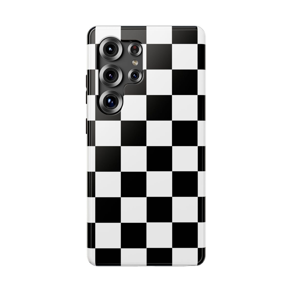 Black Grid Tough Samsung Case