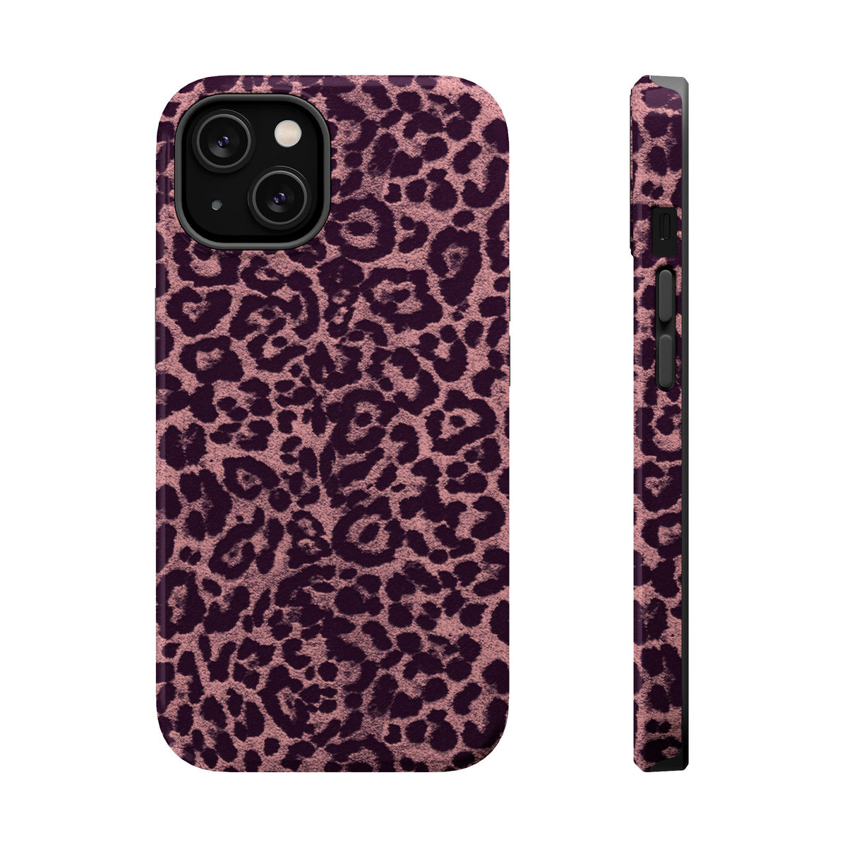 Purple Leopard MagSafe Tough iPhone Case