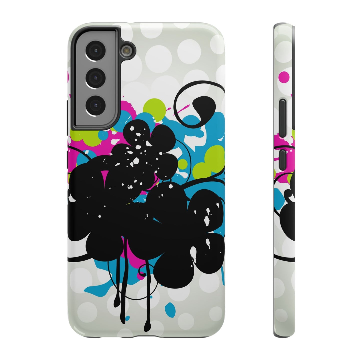 Neon Flowers Tough Samsung Case