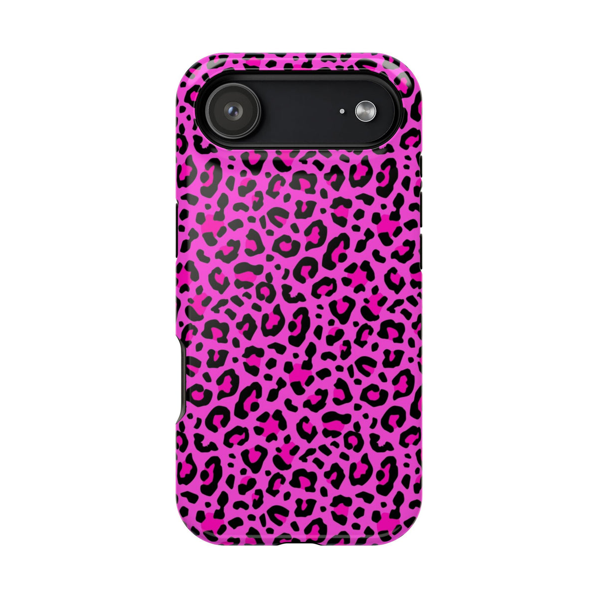 Pink Leopard MagSafe Tough iPhone Case