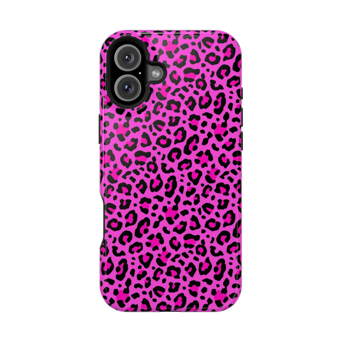 Pink Leopard MagSafe Tough iPhone Case
