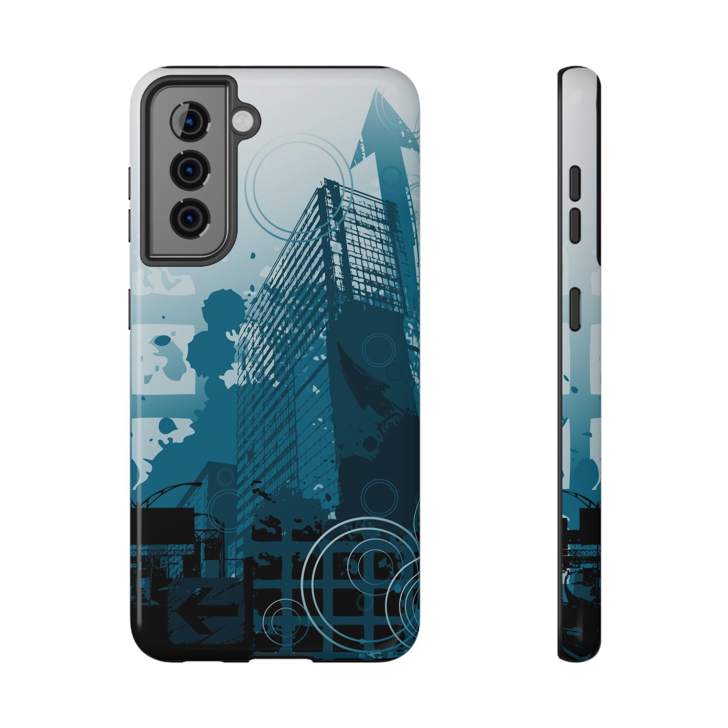 City Blue Tough Samsung Case