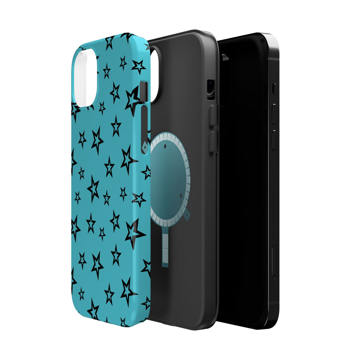 Turquoise Stars MagSafe Tough iPhone Case