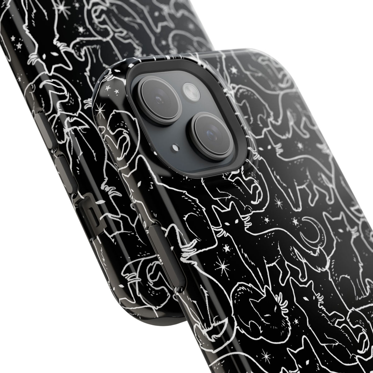 Black Cats MagSafe Tough iPhone Case