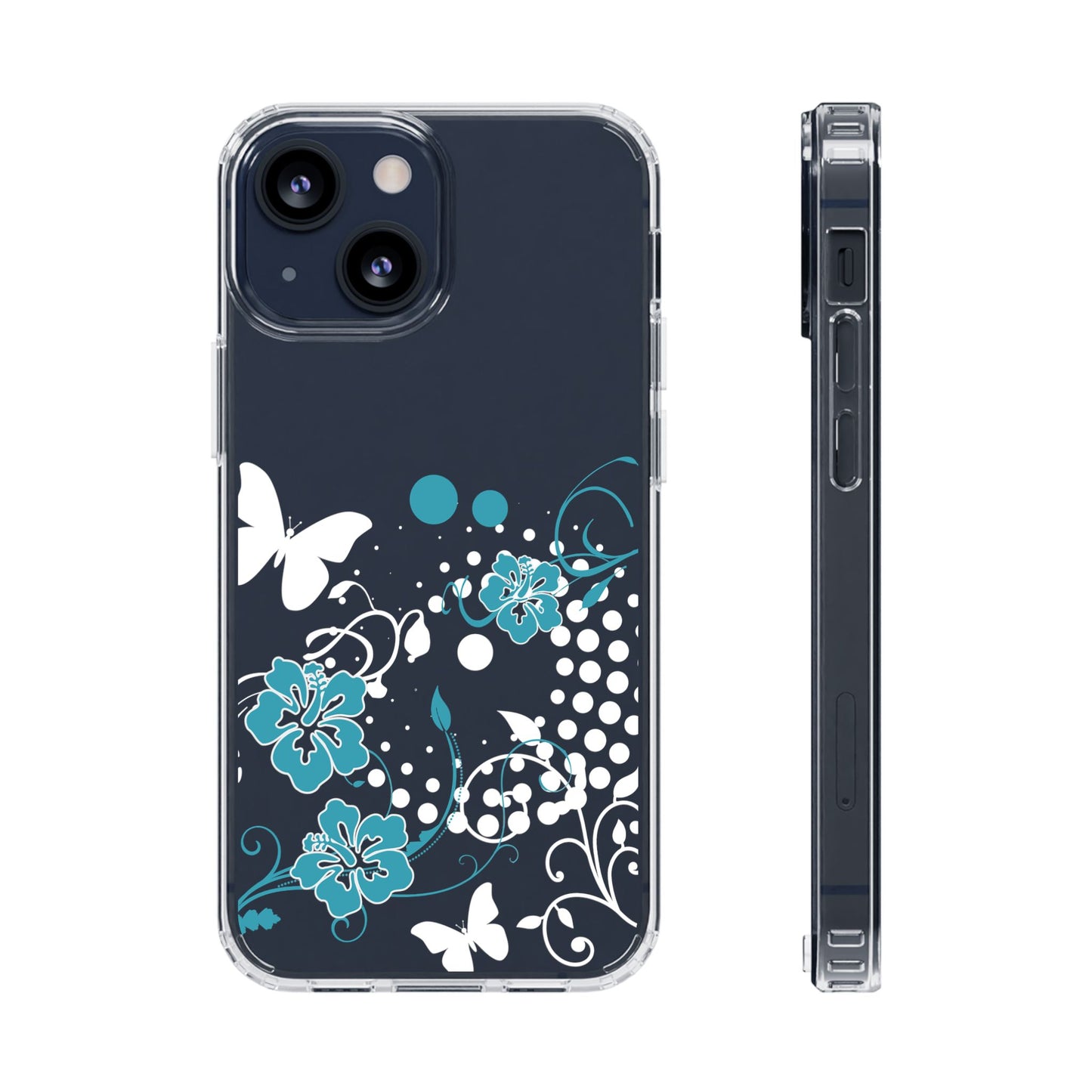 Ocean Bloom Clear Phone Case