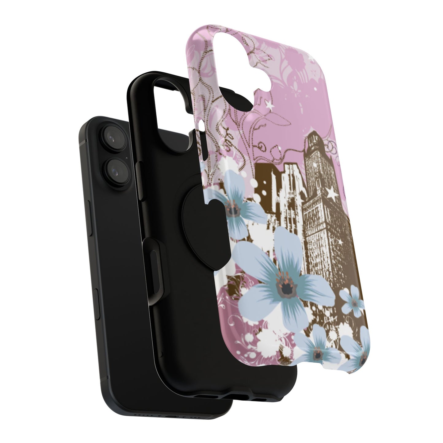 Purple City Tough iPhone Case