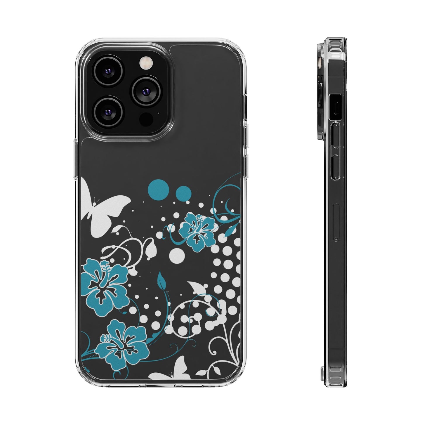 Ocean Bloom Clear Phone Case
