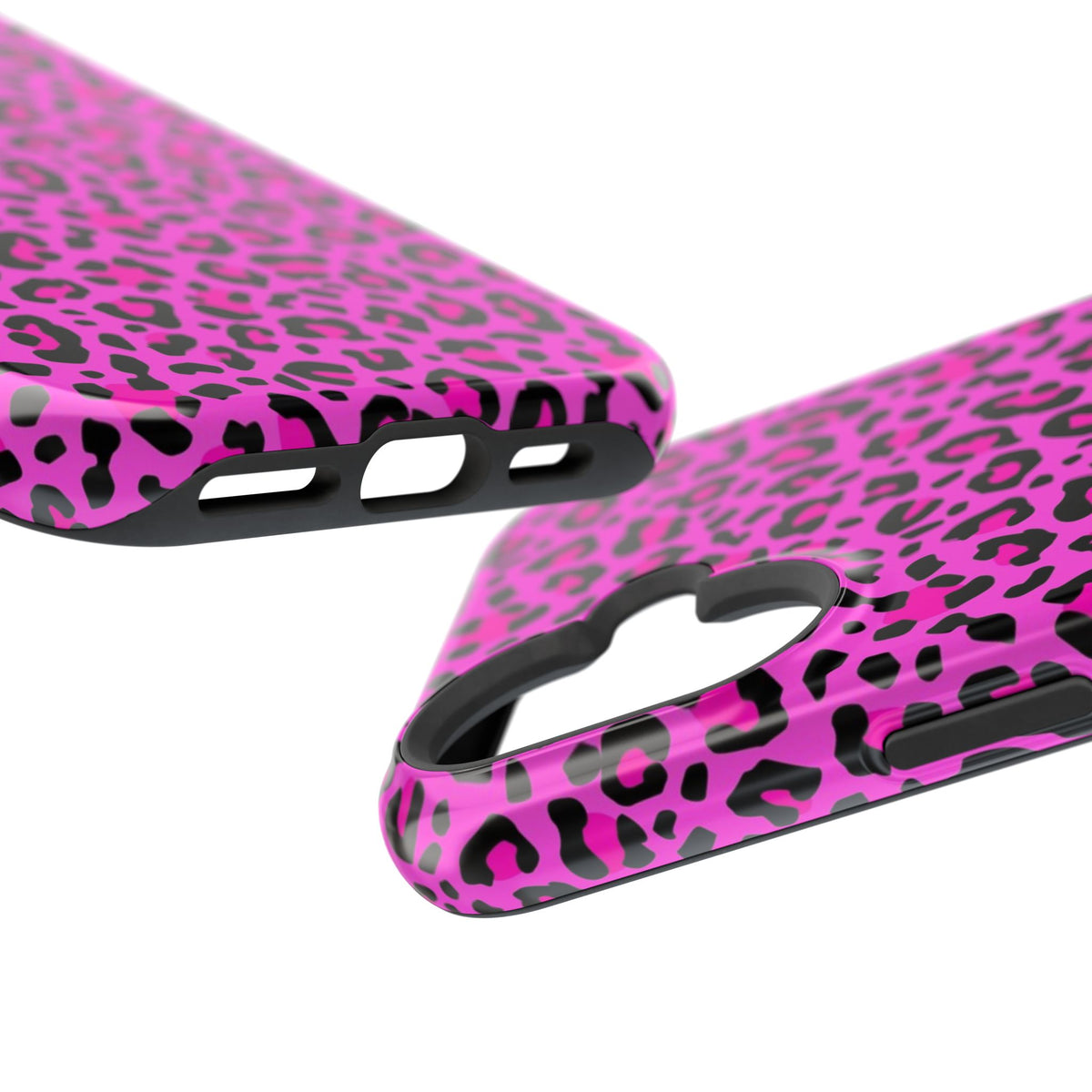 Pink Leopard MagSafe Tough iPhone Case