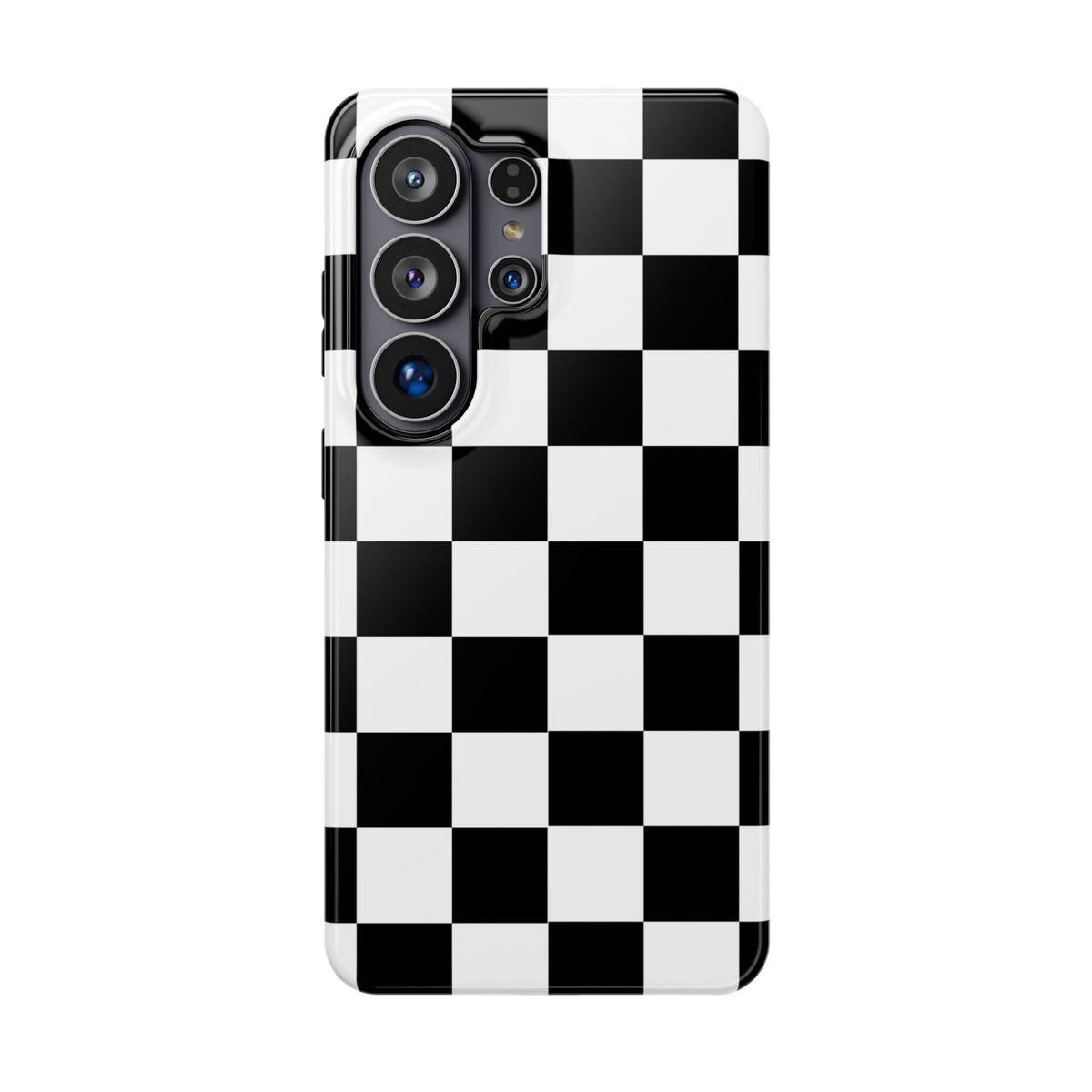 Black Grid Tough Samsung Case