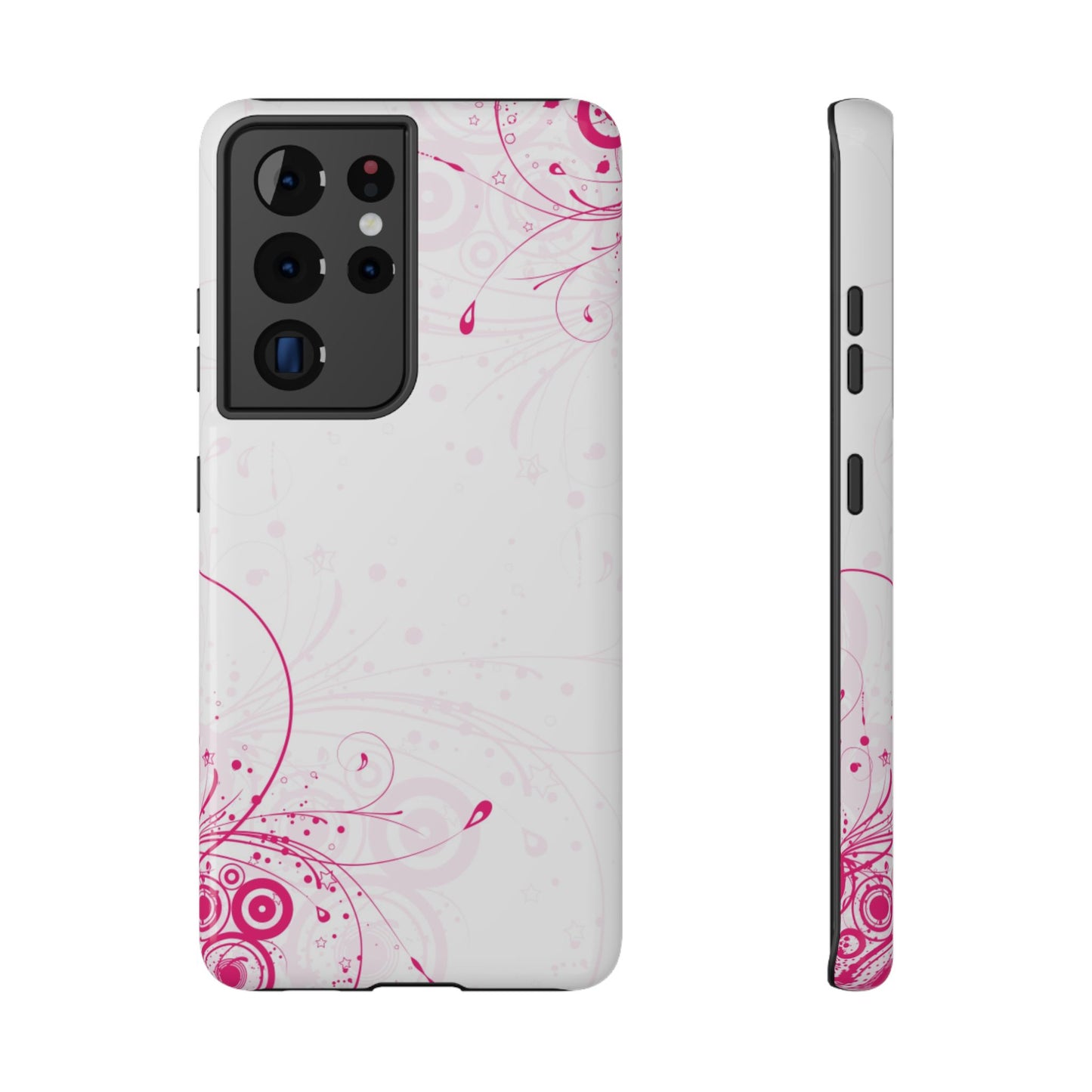 Pink Swirls Tough Samsung Case