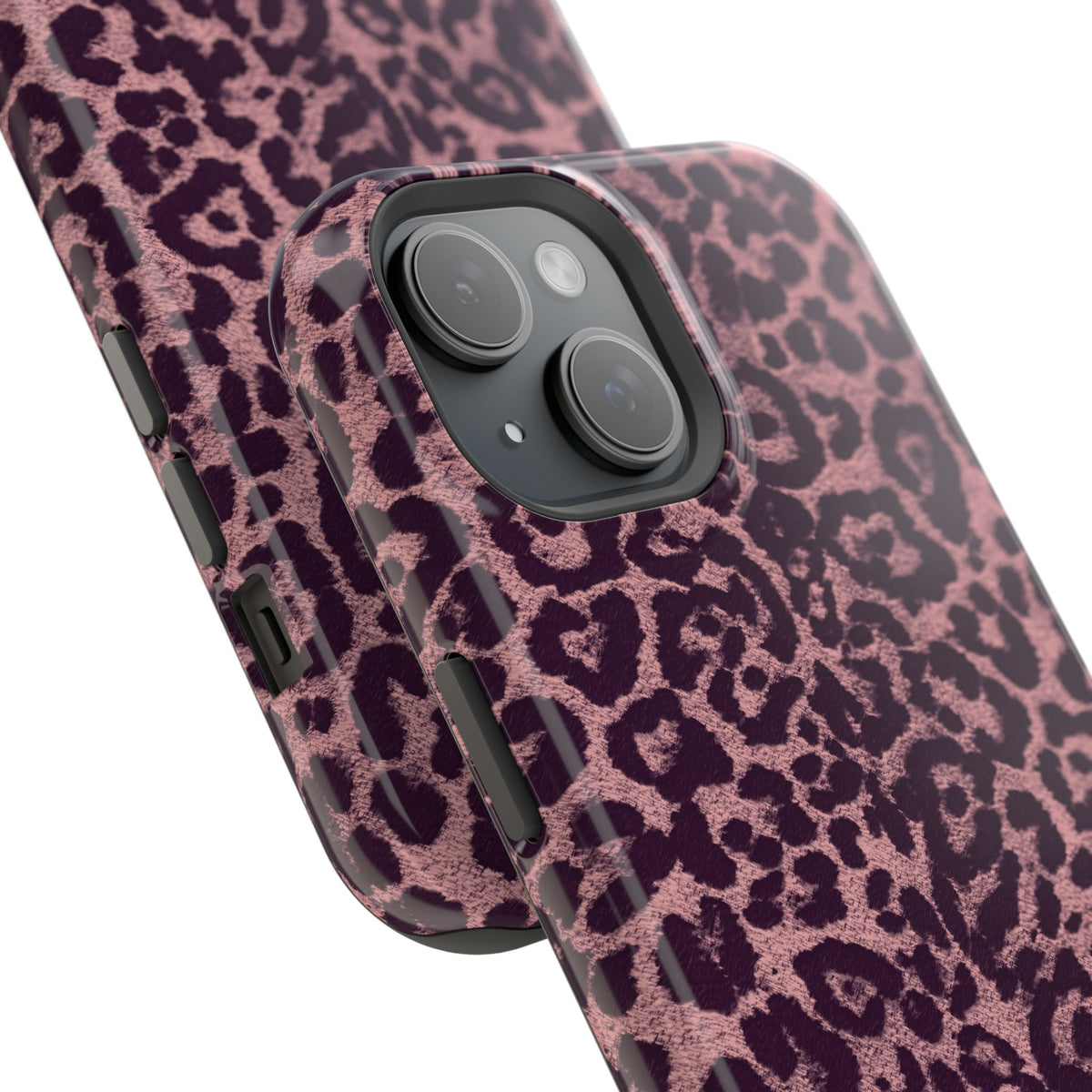 Purple Leopard MagSafe Tough iPhone Case