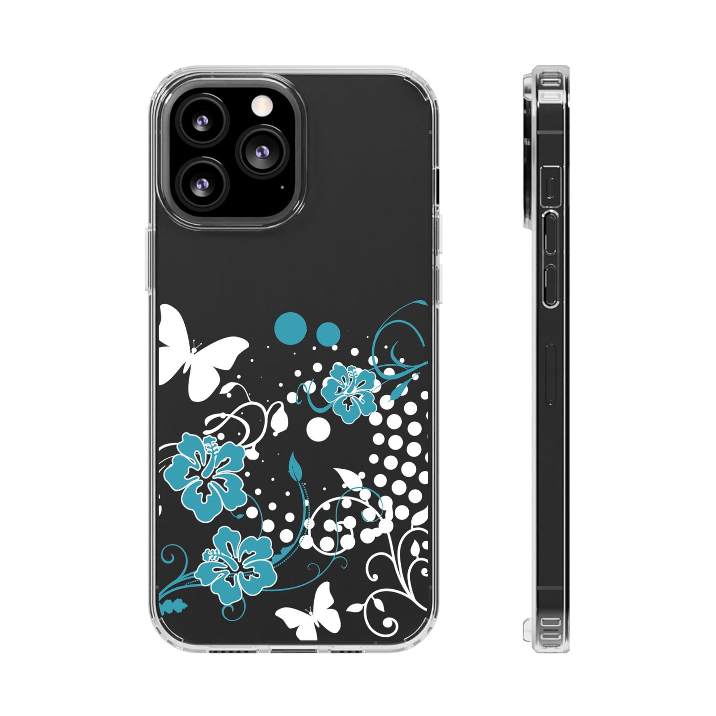 Ocean Bloom Clear Phone Case