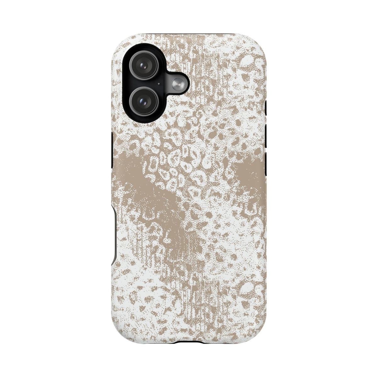 White Leopard MagSafe Tough iPhone Case