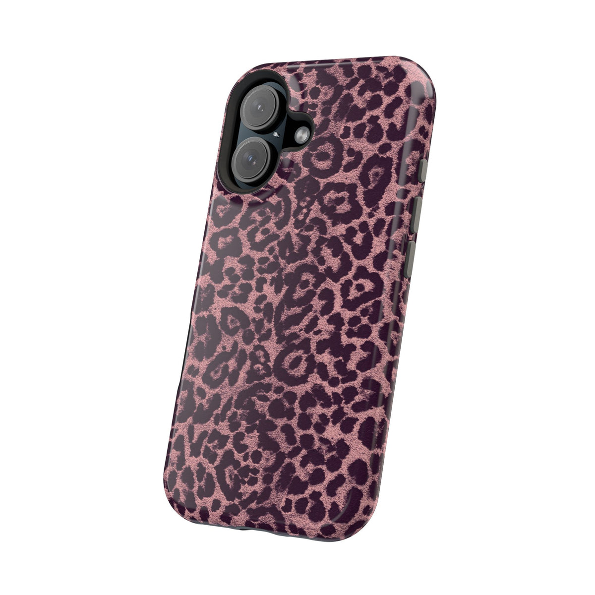 Purple Leopard MagSafe Tough iPhone Case