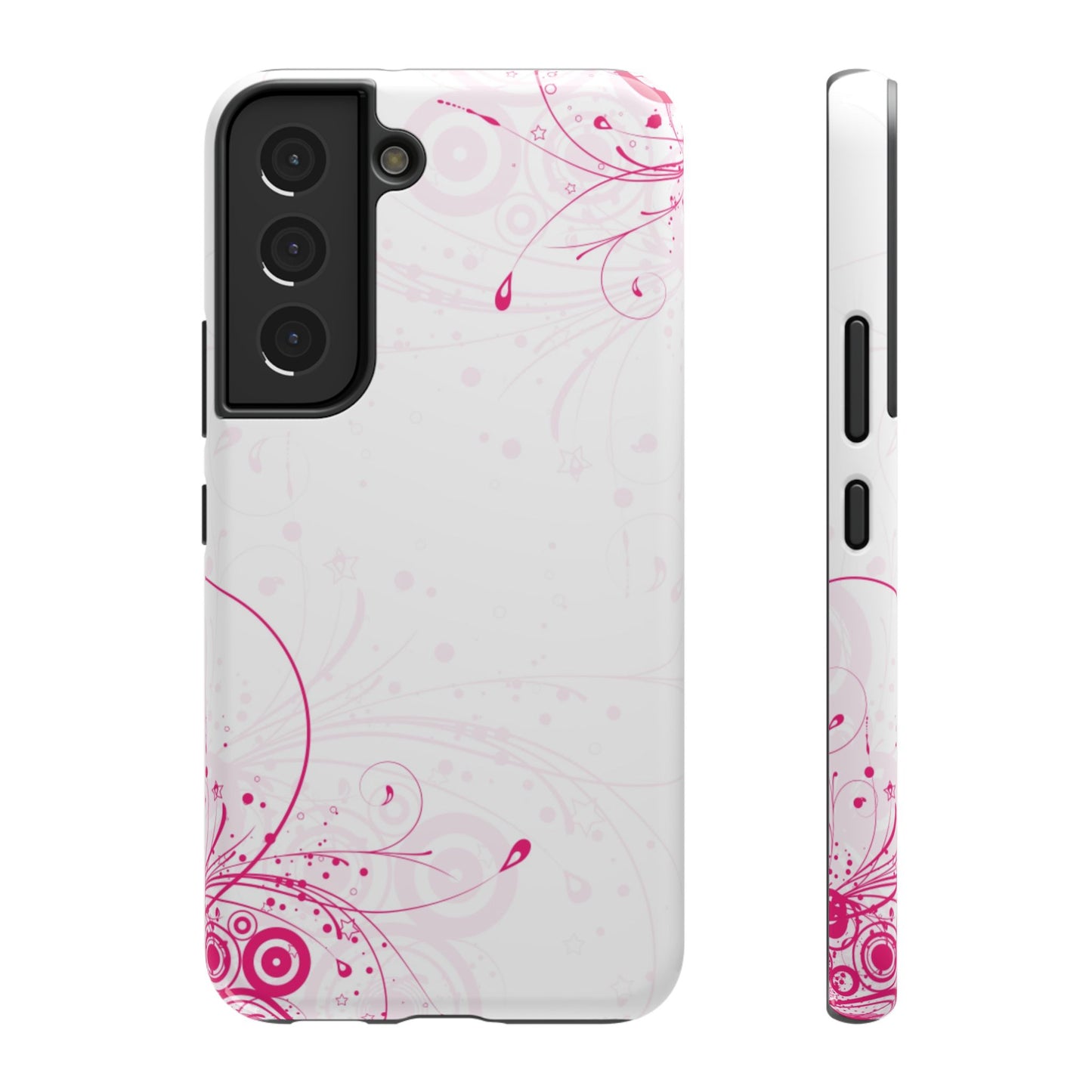 Pink Swirls Tough Samsung Case