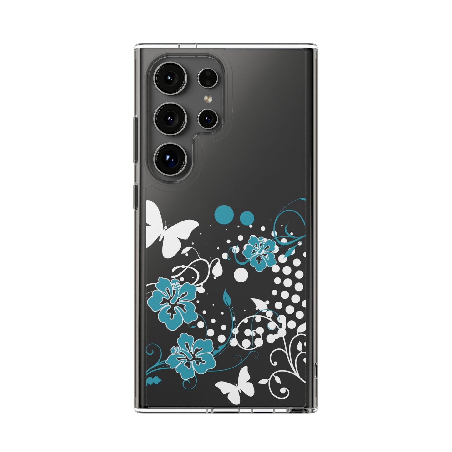 Ocean Bloom Clear Phone Case