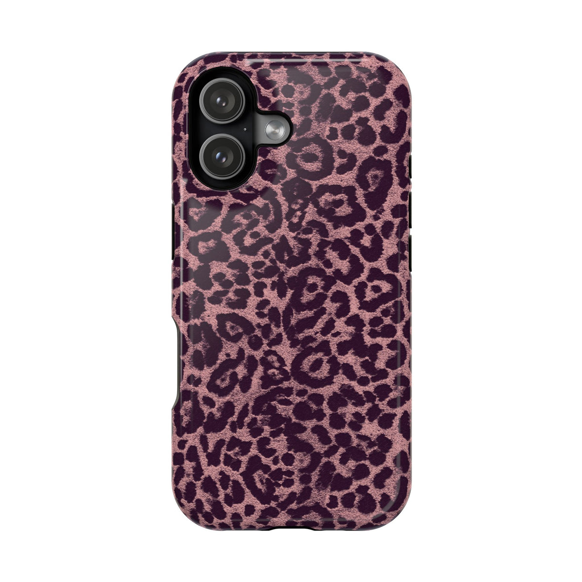 Purple Leopard MagSafe Tough iPhone Case