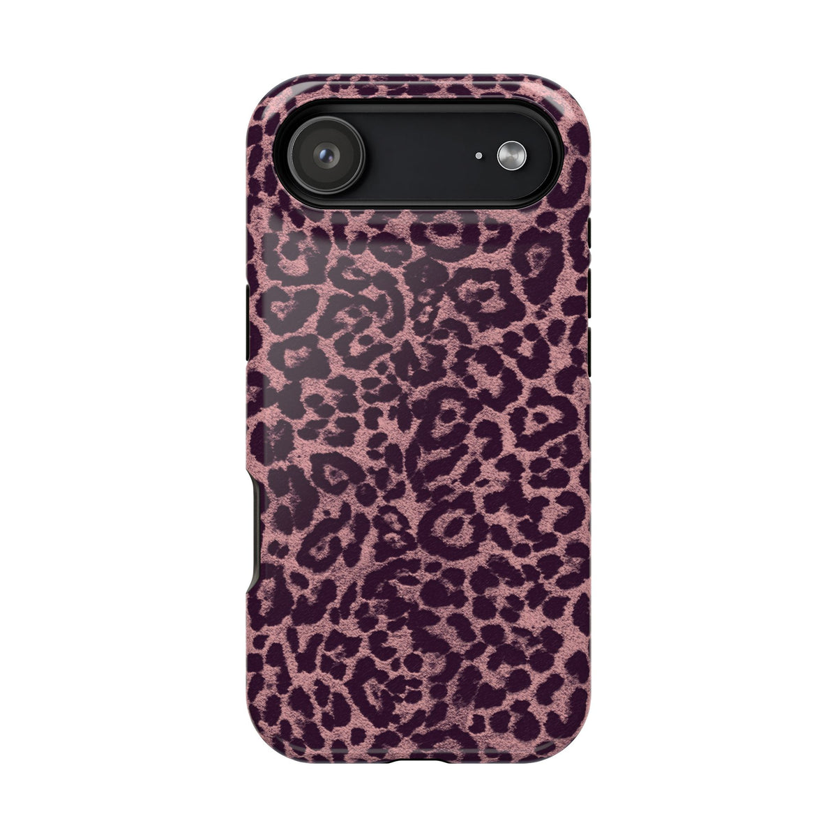 Purple Leopard MagSafe Tough iPhone Case