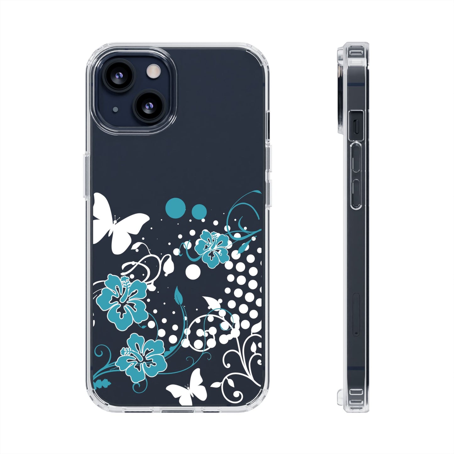 Ocean Bloom Clear Phone Case