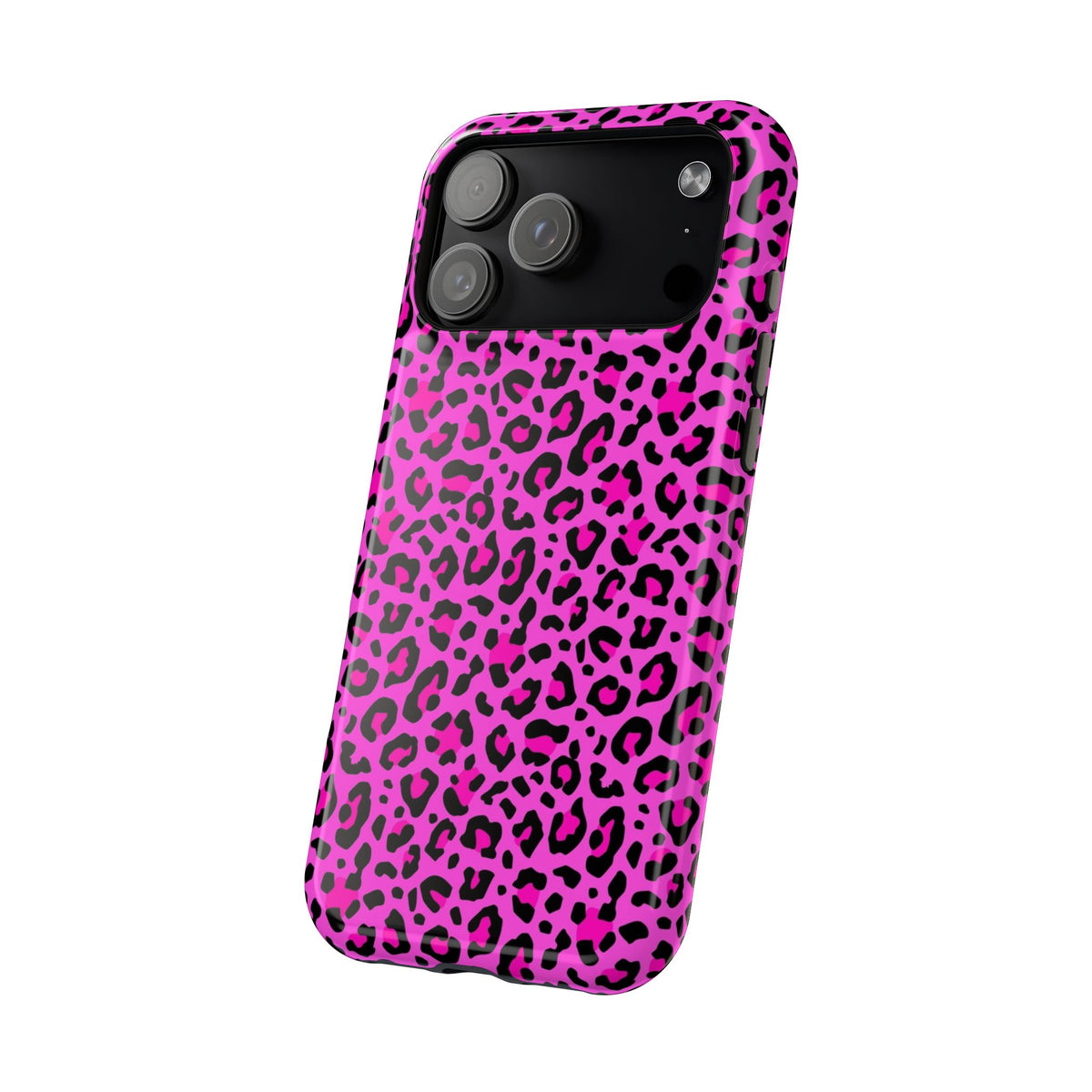 Pink Leopard MagSafe Tough iPhone Case