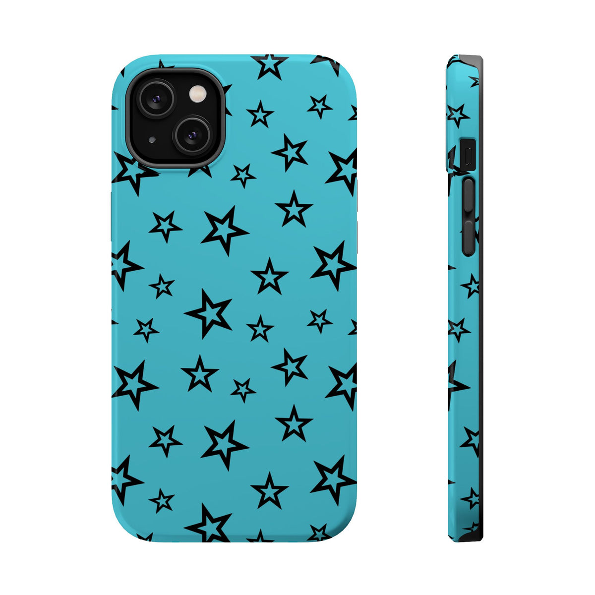 Turquoise Stars MagSafe Tough iPhone Case