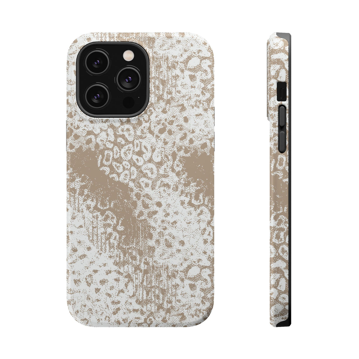 White Leopard MagSafe Tough iPhone Case