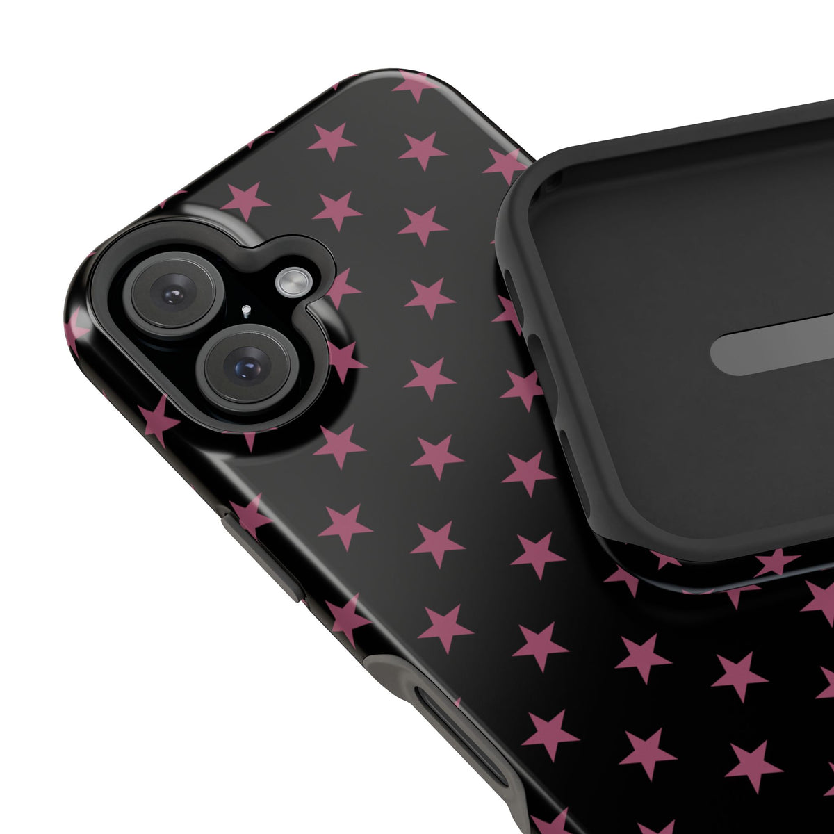 Burgundy Stars MagSafe Tough iPhone Case