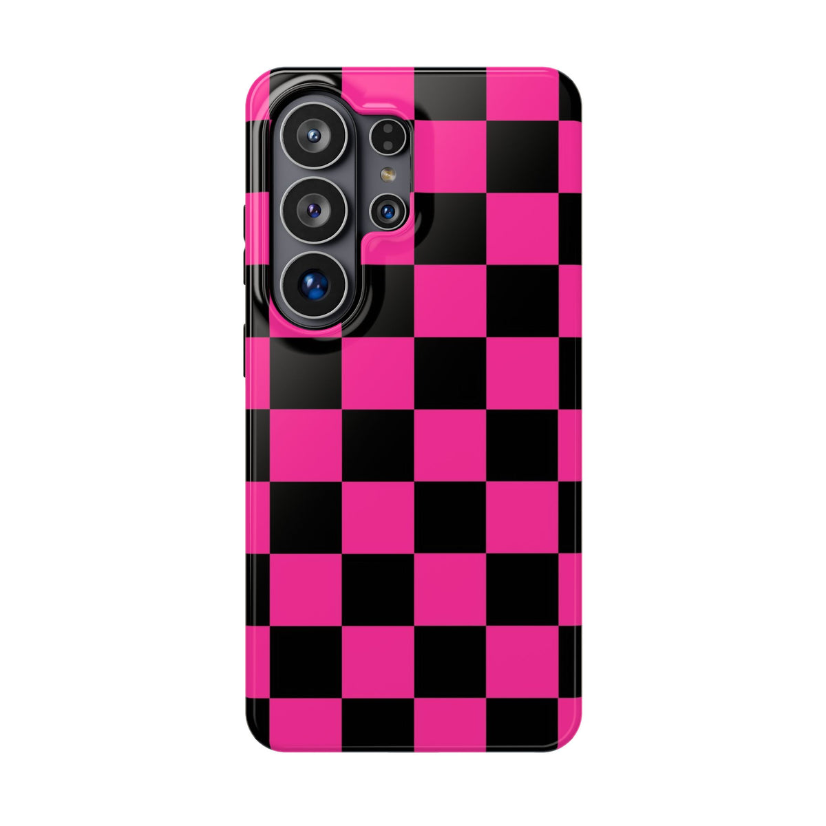 Pink Grid Tough Samsung Case