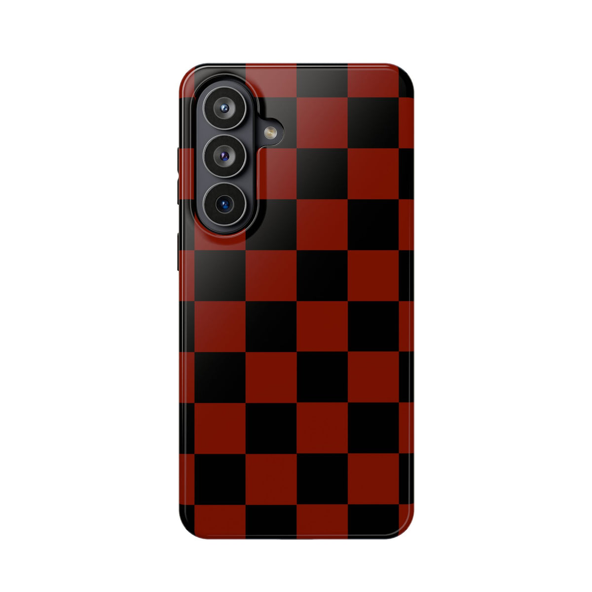 Red Grid Tough Samsung Case