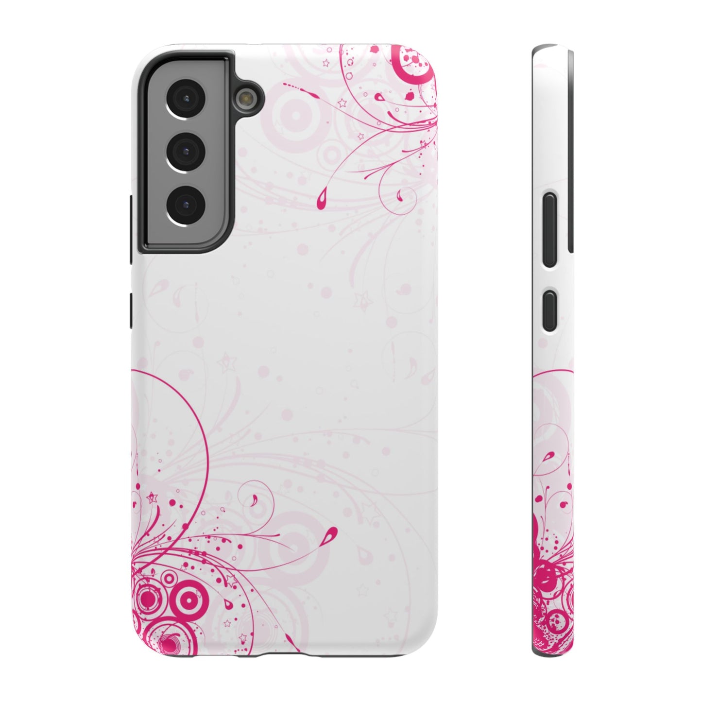 Pink Swirls Tough Samsung Case