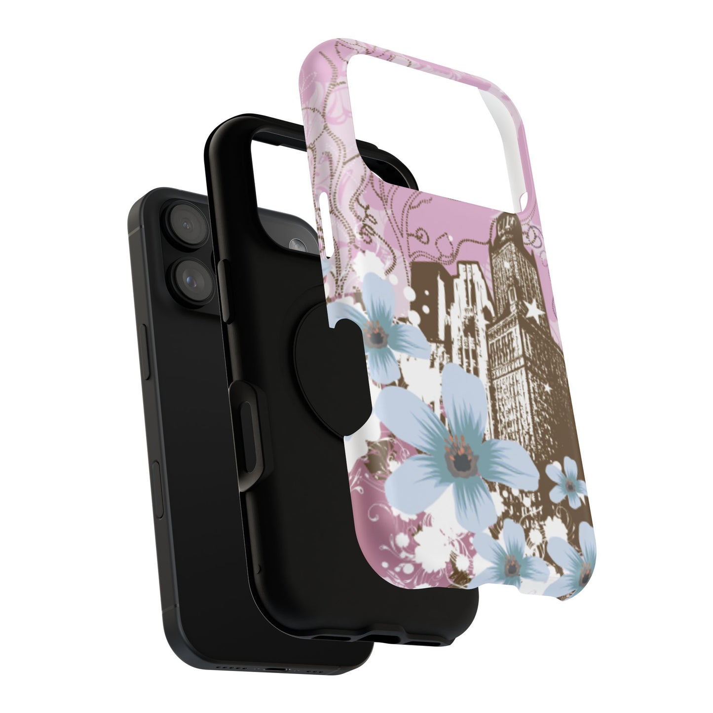 Purple City Tough iPhone Case