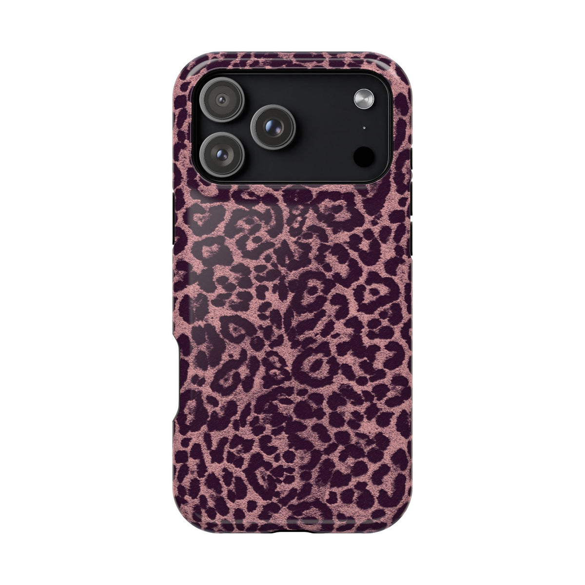 Purple Leopard MagSafe Tough iPhone Case