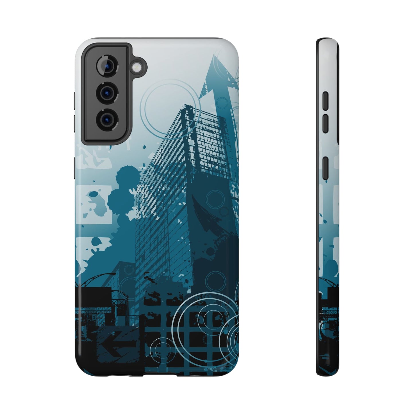 City Blue Tough Samsung Case