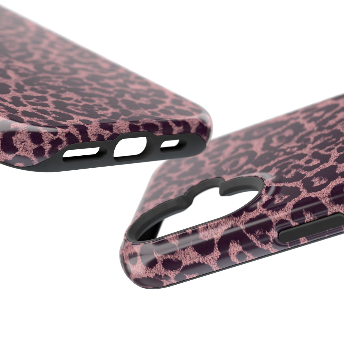 Purple Leopard MagSafe Tough iPhone Case