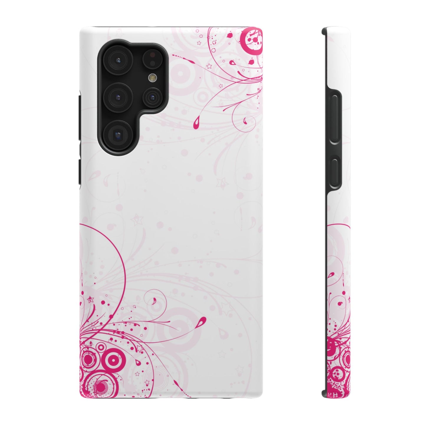 Pink Swirls Tough Samsung Case