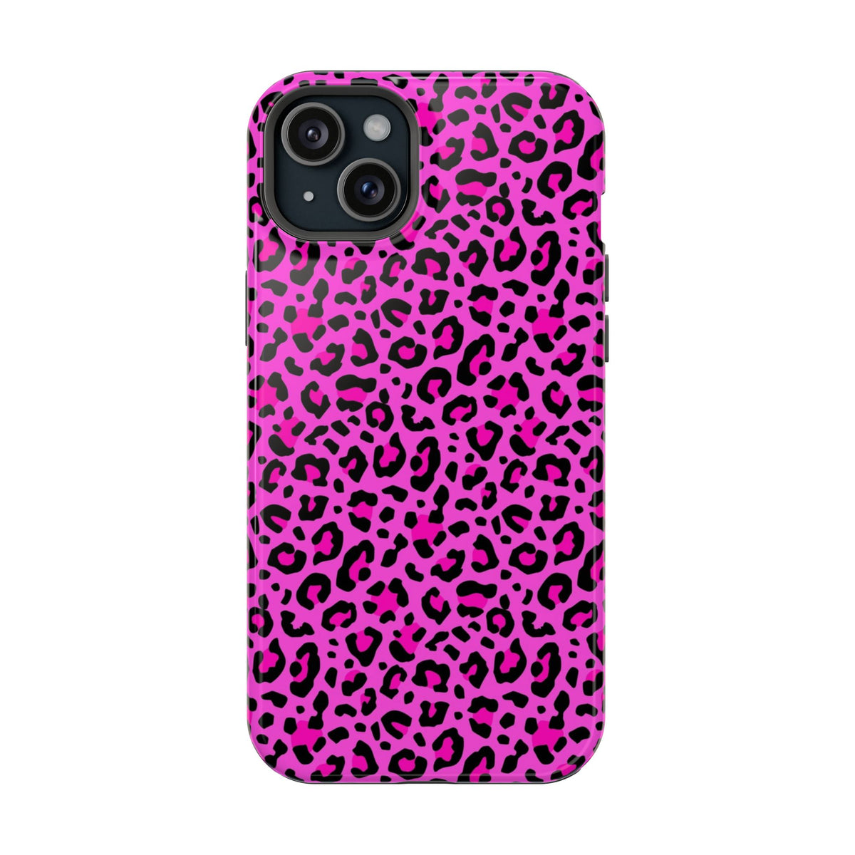 Pink Leopard MagSafe Tough iPhone Case