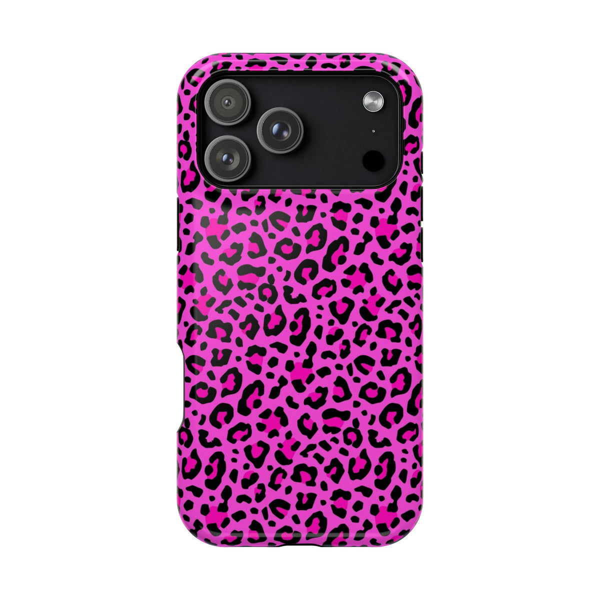Pink Leopard MagSafe Tough iPhone Case