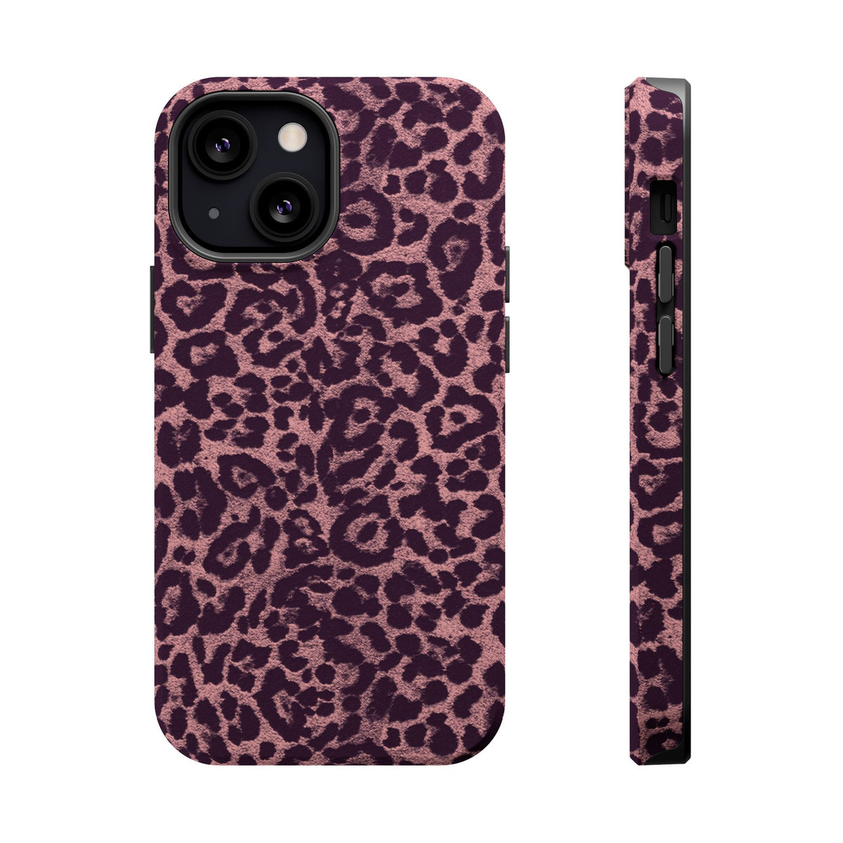 Purple Leopard MagSafe Tough iPhone Case