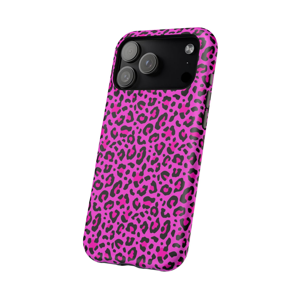 Pink Leopard MagSafe Tough iPhone Case
