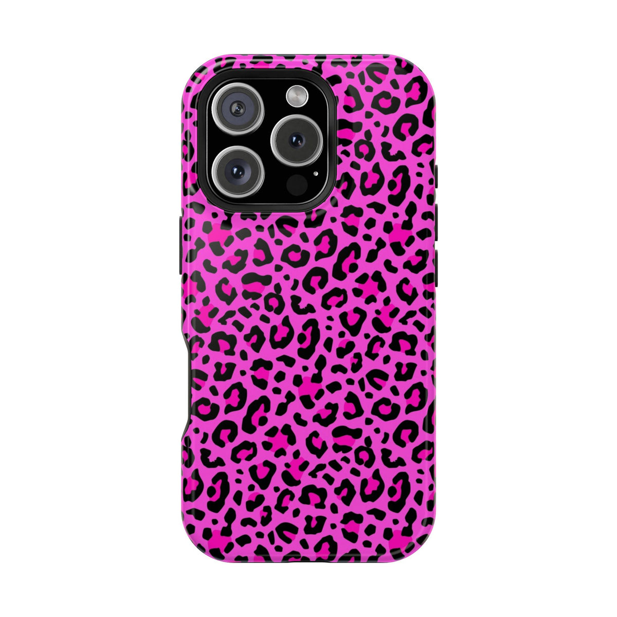 Pink Leopard MagSafe Tough iPhone Case
