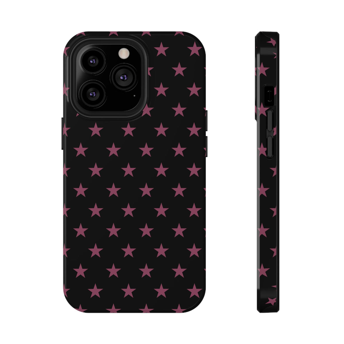 Burgundy Stars MagSafe Tough iPhone Case